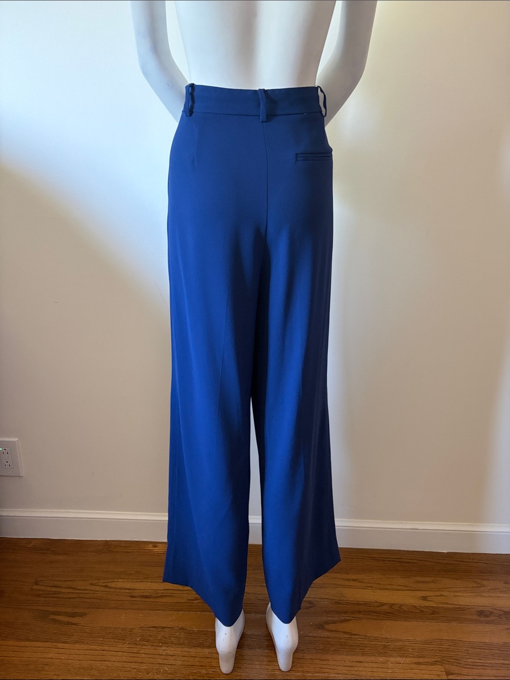 Aritzia Babaton Pleated Wide-Leg Pants in a vibrant royal Blue Size 10 - Picture 5 of 13